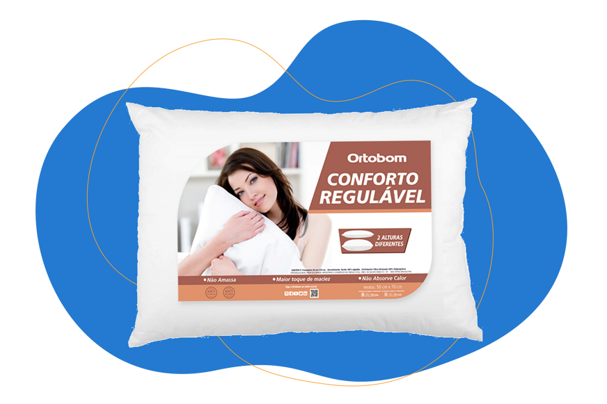 travesseiro regulável Ortobom